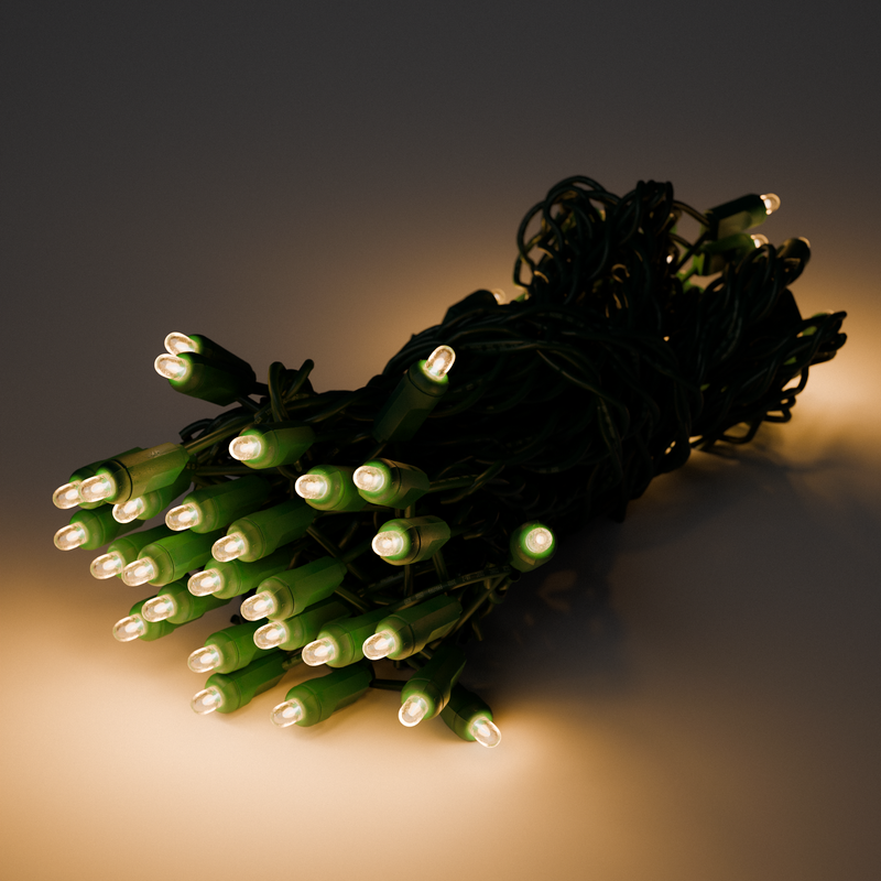 25ft Strand Concave LED Warm White