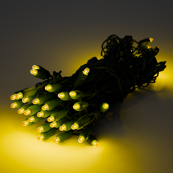 25ft Strand Convex LED Yellow