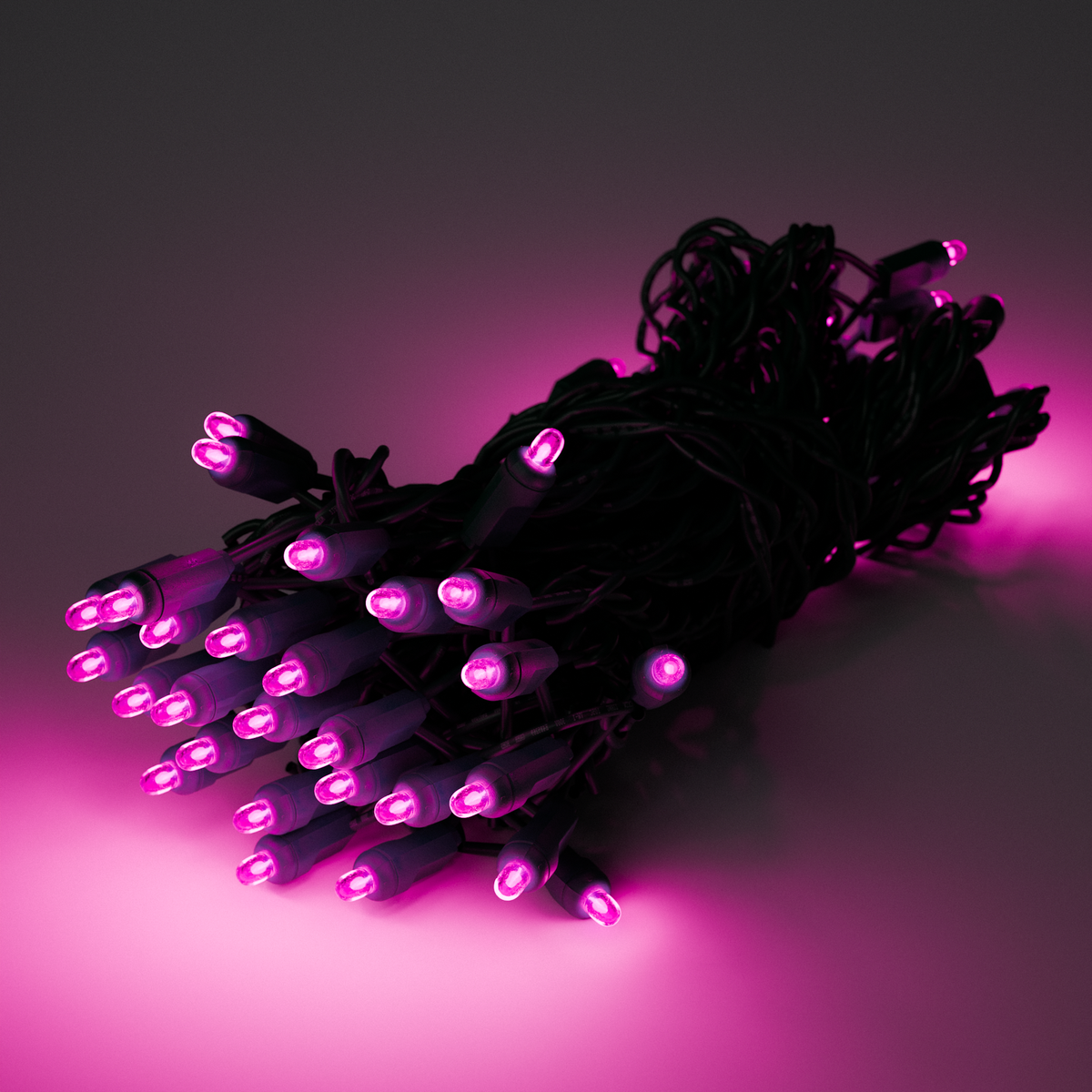 25ft Strand Concave LED Pink