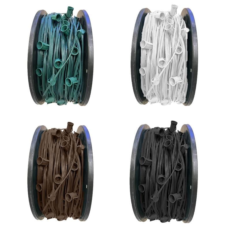 1000ft Professional Grade E17 Socketed Light Wire on Reel (SC)