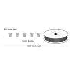 1000ft Professional Grade E17 Socketed Light Wire on Reel (SC)