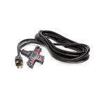 15-100ft Extension Cord, Triple Adapter w. Lock 16AWG