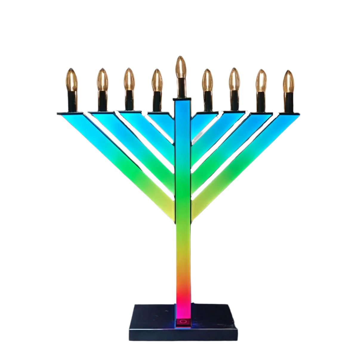 2Ft Lux Menorah – Multi-Color LED Hanukkah Display - Main Image