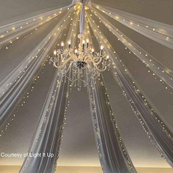 50L 5mm LED Light String, 4in Bulb Spacing