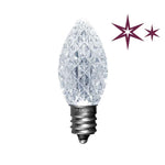 C7 LED Faceted Bulbs with Effects, E12 Base