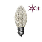 C7 LED Faceted Bulbs with Effects, E12 Base