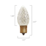 C9 LED Faceted Bulb, E17 Base