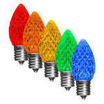 C9 LED Faceted Bulbs, E17 Base