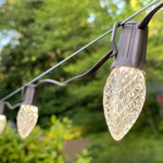 C9 LED Faceted Bulbs with Effects, E17 Base