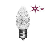 C9 LED Faceted Bulbs with Effects, E17 Base