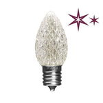 C9 LED Faceted Bulbs with Effects, E17 Base