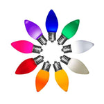 C9 LED Opaque Bulb, E17 Base