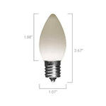 C9 LED Opaque Bulb, E17 Base