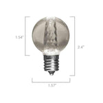 G40 LED Bulbs with Effects, E17 Base