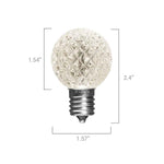 G40 LED Faceted Bulbs with, Effects, E17 Base