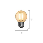 G50 LED Vintage Cafe Bulb, E26 Base