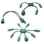 Green Multi-Tap Splitters