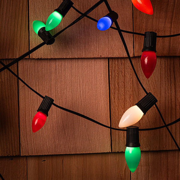 C9 LED Opaque Bulb, E17 Base