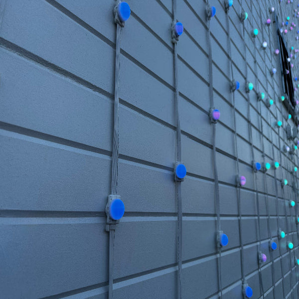 30L 30mm Dome Surface Mount Light String, 12in Bulb Spacing