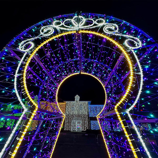 48L 7mm LED Dome Light String, 4in Bulb Spacing