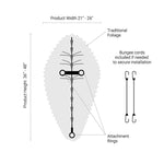 Unlit Christmas Column Spray