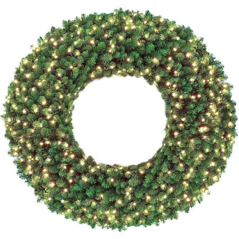 Warm White Battery Pre-lit Wreath