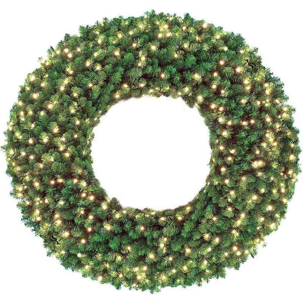 Warm White Battery Pre-lit Wreath